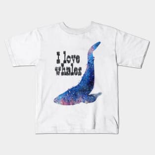 Whales art Kids T-Shirt